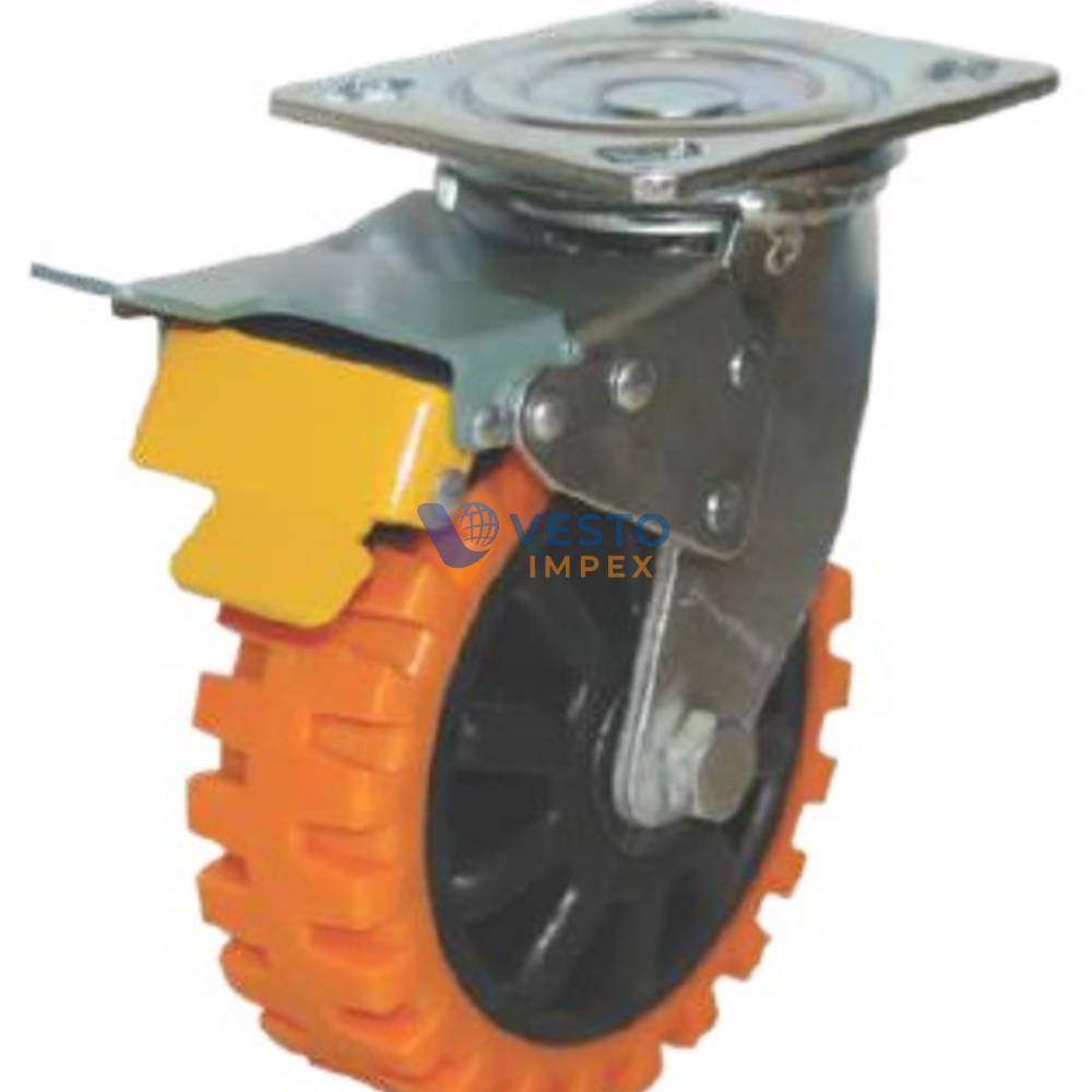 Fabricated Swivel Castor With Lock