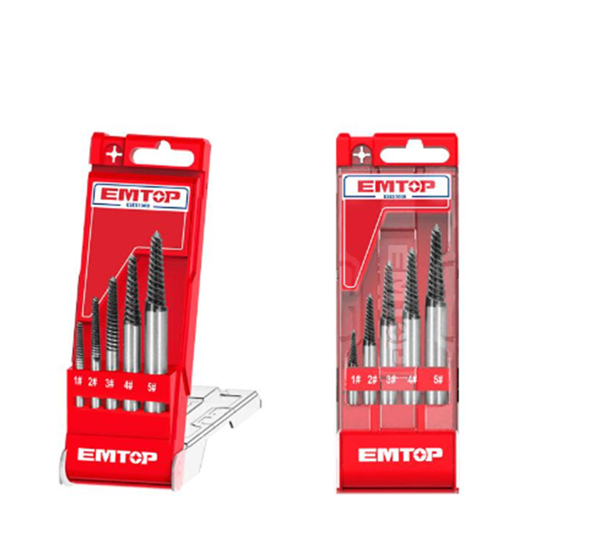 Emtop 5 Pcs Screw Extractor Set