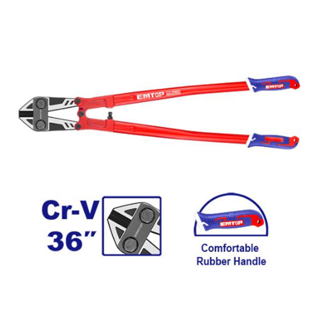 Emtop Cr-V Blade Bolt Cutter 36 inch