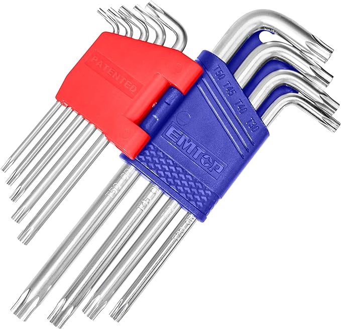 Emtop EHKY3091 9 Pcs Torx Key Set