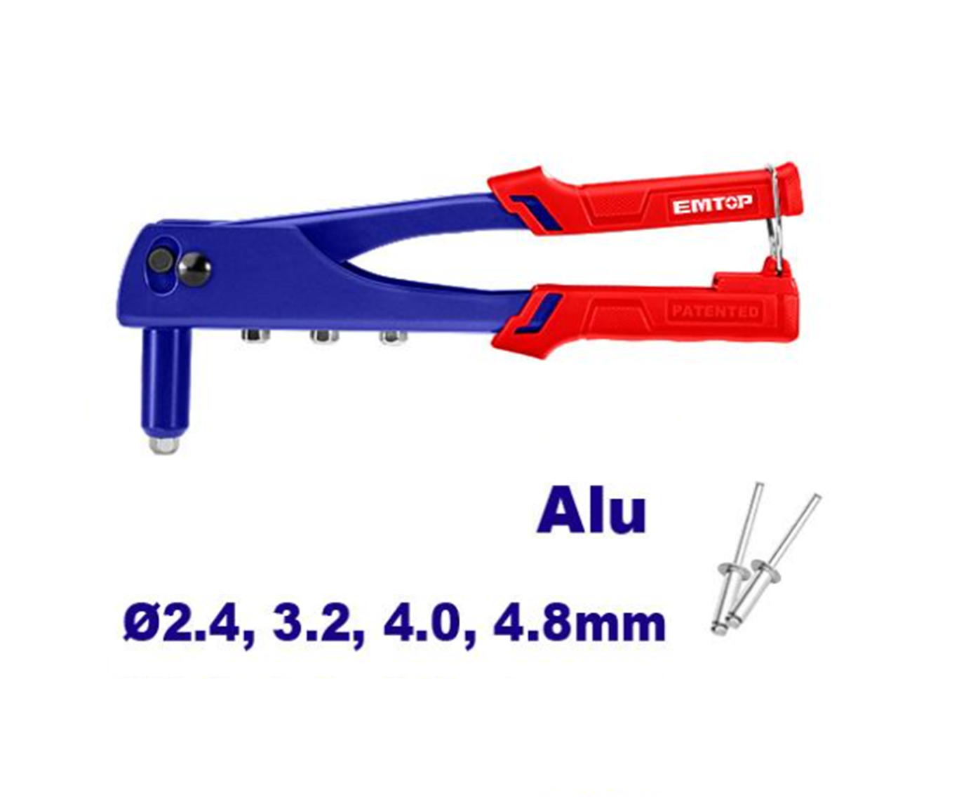 Emtop EHRR101 Hand Riveter 10.5 inch