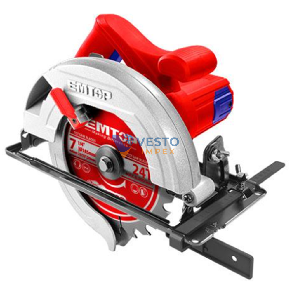 Emtop Electric Circular Saw 1400W – 185mm Blade Wood Cutting Machine