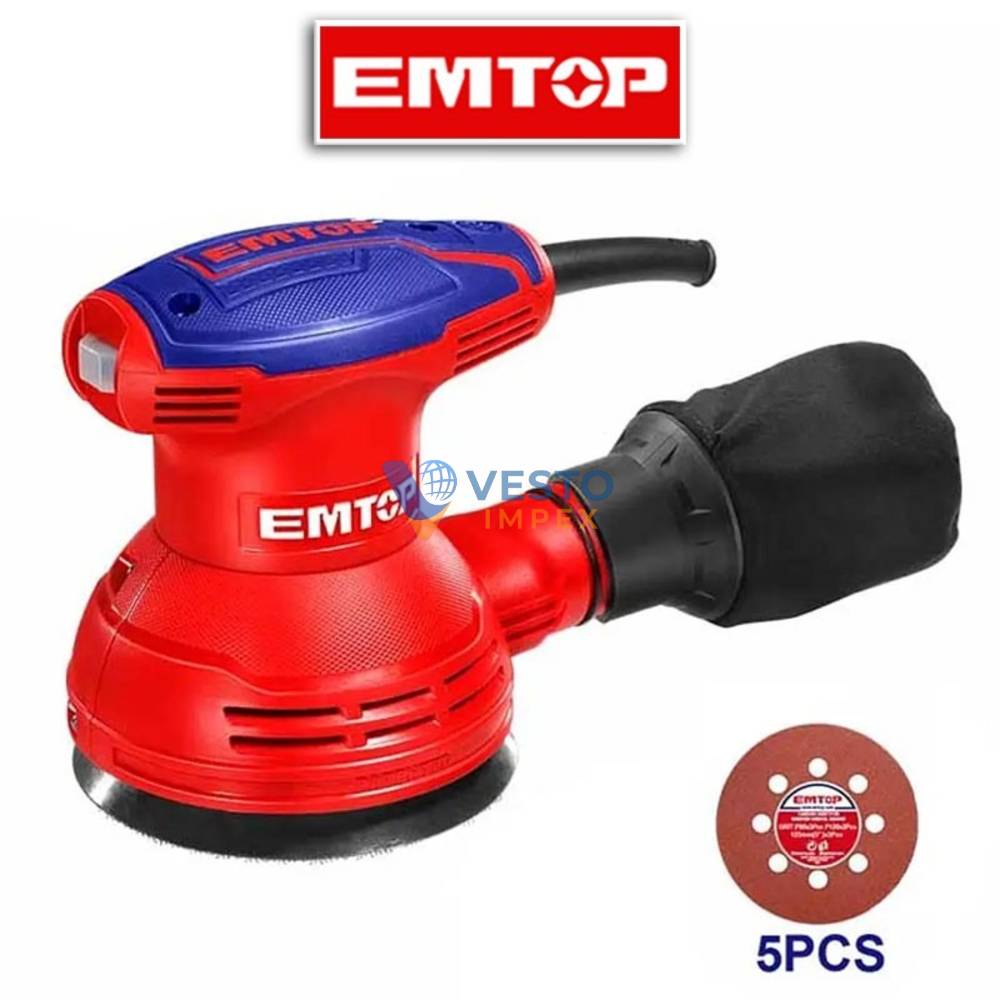 Emtop Rotary Sander 125mm – 320W Electric Sanding Machine
